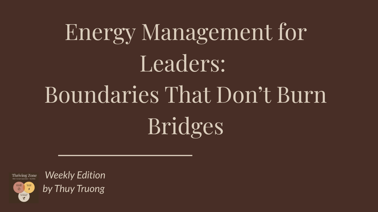 Energy Audit — Lead Without Burning Out